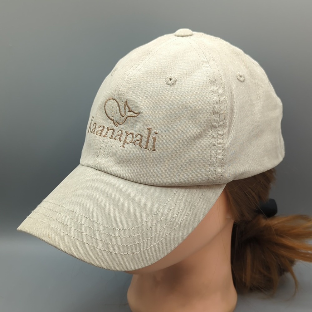 Vintage Royal Kaanapali Golf Course Hat Cap Imperial Beige Strapback Adjustable